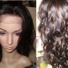 Curly REMY Half Lace Wig 20" Length