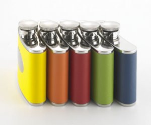 4oz. Leather Flask