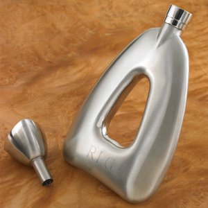 Triangular Flask with Funnel