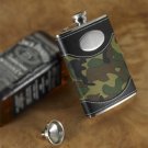 8oz. Green Camouflage Flask