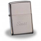 Personalized Zippo Chrome Lighter