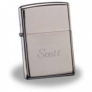 Personalized Zippo Chrome Lighter