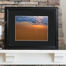 Personalized Sparkling Sands Print with Wood Frame