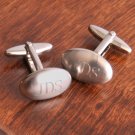 Brushed Oval Cuff Link Set