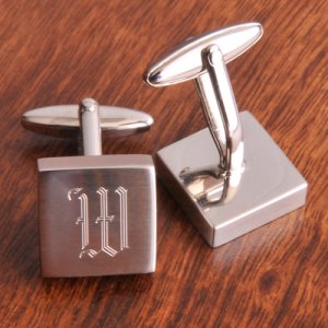 Silver Square Cuff Links