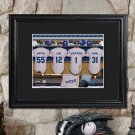 Personalized MLB Clubhouse Print with Matted Wood Frame