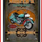 Personalized Traditional Pub Sign Biker
