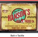 Personalized Traditional Pub Sign Bait N Tackle
