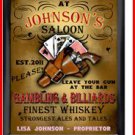 Personalized Traditional Pub Sign Cowgirl Saloon