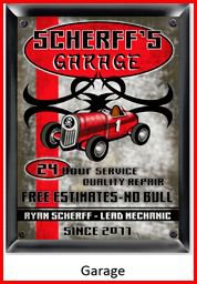 Personalized Traditional Pub Sign Garage