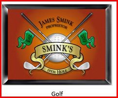 Personalized Traditional Pub Sign Golf