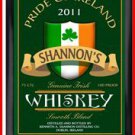 Personalized Traditional Pub Sign Irish Whiskey