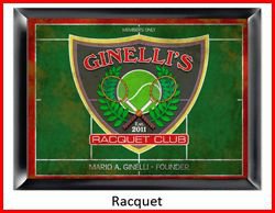 Personalized Traditional Pub Sign Raquet