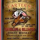 Personalized Traditional Pub Sign Saloon