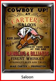 Personalized Traditional Pub Sign Saloon
