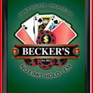 Personalized Traditional Pub Sign Texas Hold Em Poker