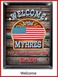 Personalized Traditional Pub Sign Welcome
