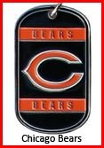 Personalized NFL Dog Tag Chicago Bears