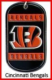 Personalized NFL Dog Tag Cincinnati Bengals