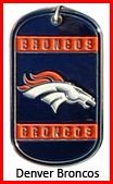 Personalized NFL Dog Tag Denver Broncos