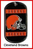 Personalized NFL Dog Tag Cleveland Browns