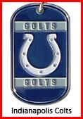 Personalized NFL Dog Tag Indianapolis Colts
