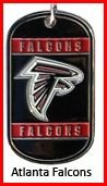 Personalized NFL Dog Tag Atlanta Falcons