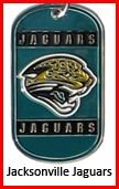 Personalized NFL Dog Tag Jacksonville Jaguars