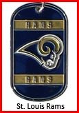 Personalized NFL Dog Tag St Louis Rams