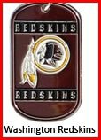 Personalized NFL Dog Tag Washington Redskins