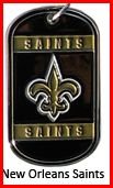 Personalized NFL Dog Tag New Orleans Saints