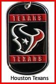 Personalized NFL Dog Tag Houston Texans
