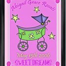 Personalized Childs Room Sign Baby Girl Carriage
