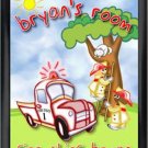 Personalized Childs Room Sign Fire Chief