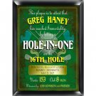 Hole in One Plaque