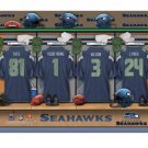 NFL Seattle Seahawks Personalized Locker Room Canvas Print