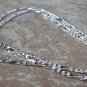 Unisex 24" Solid Sterling Silver 4mm Figaro Chain