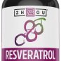 Resveratrol Supplement for Anti Aging, Immune System & Heart Health Support Trans Resveratrol