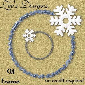 CU Snow Flake Frame