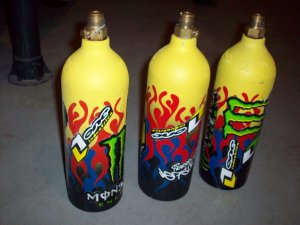 Paintball tanks