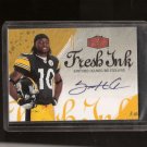 SANTONIO HOLMES - 2006 Fleer Flair Fresh Ink Autograph RC - Jets, Steelers & Ohio State Buckeyes