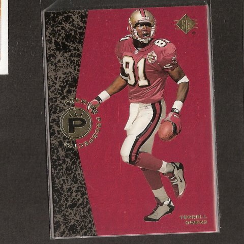 owens terrell 1996 sp upper deck eagles 49ers cowboys bills rookie card only