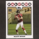 MATT RYAN - 2008 Topps Rookie - Boston College Eagles & Atlanta Falcons
