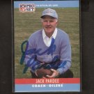 JACK PARDEE - Houston Oilers - AUTOGRAPH