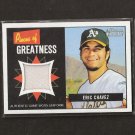 ERIC CHAVEZ - 2005 Bowman Heritage Game-Used JERSEY - Oakland A's ERIC CHAVEZ - 2005 Bowman Heritage Game-Used JERSEY - Oakland A's
