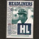 MANNY RAMIREZ - 2003 Upper Deck Headliners Game-Used JERSEY - Red Sox & Dodgers MANNY RAMIREZ - 2003 Upper Deck Headliners Game-Used JERSEY - Red Sox & Dodgers