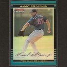 MANNY DELCARMEN - 2002 Bowman Chrome REFRACTOR Rookie - Red Sox & Mariners