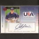 JED LOWRIE- 2005 Upper Deck USA Autograph ROOKIE - red Sox