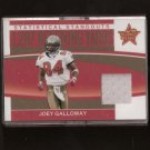 JOEY GALLOWAY - 2006 Leaf Rookies & Stars - GAME-USED Jersey - Buccaneers & Ohio State Buckeyes JOEY GALLOWAY - 2006 Leaf Rookies & Stars - GAME-USED Jersey - Buccaneers & Ohio State Buckeyes