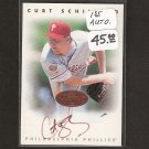 CURT SCHILLING - 1996 Leaf Signature Series Bronze Autograph - Red Sox & Phillies